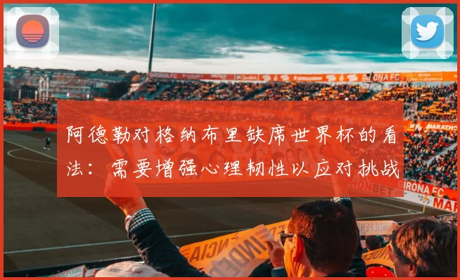阿德勒对格纳布里缺席世界杯的看法：需要增强心理韧性以应对挑战